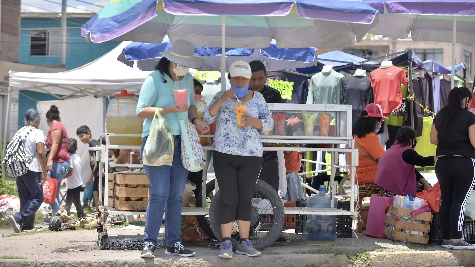 comida de la calle fruta 